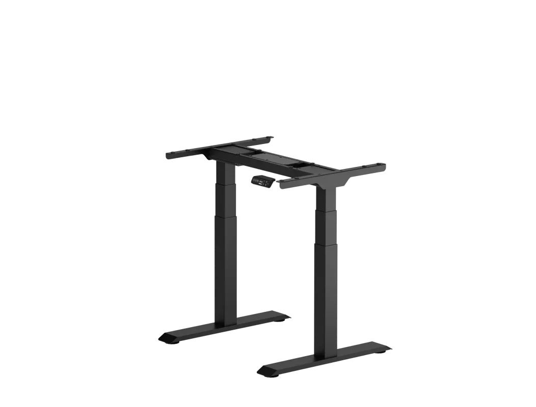 Black compact dual-motor frame with keypad on a plain white background, no top.